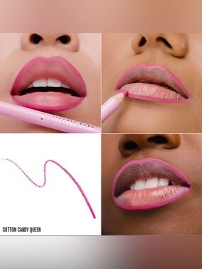 Jeffree Star Cotton Candy Queen Velour Lip Liner- bright hot pink, satin finish